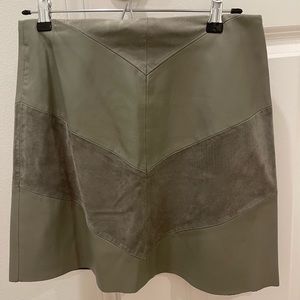 Khaki mini skirt